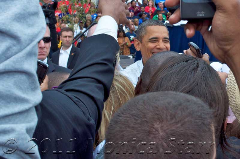 President Obama photo by Monica Stark