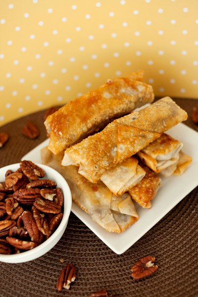 Pecan Pie Egg Rolls