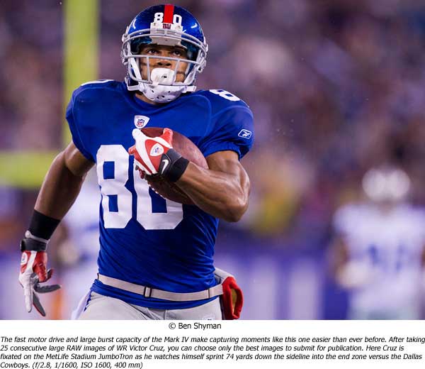 Victor Cruz photo by Ben Shyman