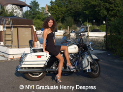 Model on Bike Model on Bike
