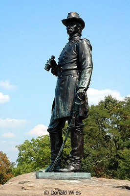 Picture of the Month Statue in the Snow